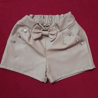 Spodenki skórzane dziewczęce r. 146-152 Włoska Firma