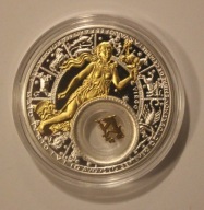 VIRGO - PANNA 20 RUBLI 2013 BIAŁORUŚ - SREBRO, ZŁOCENIE - BLISTER + CERTYFI