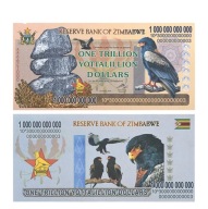 Banknot Kolekcjonerski Zimbabwe 1 Trillion Yottalillion Dollar UNC UV xshop