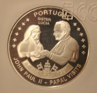 PAPIEŻ JAN PAWEŁ II 50 PIELGRZYMKA PORTUGALIA, KONGO 2007 GCN PR69