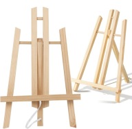 SZTALUGA MALARSKA DREWNIANA TRÓJNOŻNA DO MALOWANIA 30 CM STOŁOWA NA PŁÓTNO