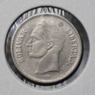 WENEZUELA [1542]*25 centymów 1977 Herb, Koń, Simón Bolívar, 25 CENTIMOS