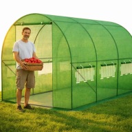 TUNEL FOLIOWY OGRODOWY 2,5X4 SZKLARNIA OGRODOWA FOLIOWA FOLIAK PAWILON 10m2