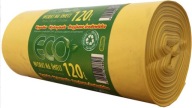 WORKI NA ŚMIECI LDPE 120 L 25 sztuk ŻÓŁTE ECO