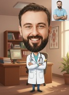 Karykatura A4 śmieszny prezent, urodziny, rocznica, mikołajki, ramka GRATIS