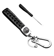 BRELOK BRELOCZEK do kluczy SMYCZKA MAZDA plecionka czarny