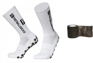 Skarpetki Piłkarskie Antypoślizgowe r.38-45 + Taśma do Getr – Zestaw PRO