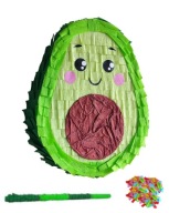Piniata Awokado 38*30*8cm. Zestaw z kijem i konfetti.