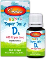 Suplement Carlson Labs Baby's Super Daily D3 10 ml