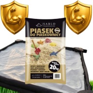 PIASEK KWARCOWY DO PIASKOWNICY 20kg Z ATESTEM PZH PREMIUM DROBNY DELIKATNY
