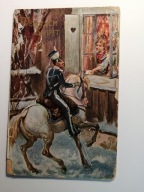 UŁAN NA KONIU- POZEGNANIE - 1900- Bracia RZEPKOWICZ - WARSZAWA