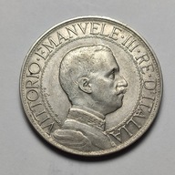 WŁOCHY, VITT.EMANUEL III, 2 LIRY 1912. Ag 6