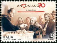 Włochy 2024 Znaczek 4652 ** dobroczynność jedzenie katolicyzm