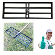 NIWELATOR TERENU RĘCZNY METALOWY DO TERENU TRAWNIKA ZIEMI GRABIE SIANIE 90