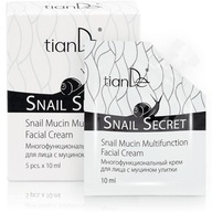 TianDe Regenerujący krem z mucyną ślimaka Snail Secret - 5 x 10ml