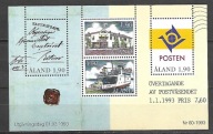 ALANDY - własna suwerenność pocztowa - Statek 1992 ** Mi B-2 (316)