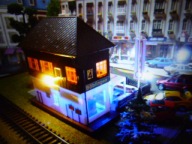 Nastawnia z BROWAREM Oświetlona Ledami w H0