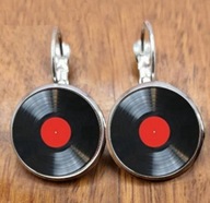 kolczyki dla miłośników płyt winylowych winyl