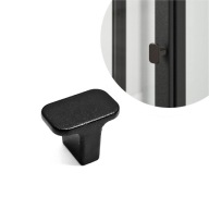 GAŁKA MEBLOWA UCHWYT 24MM CZARNY LOFT IKEA BLALIDEN HACKAS PAX METOD HEDRA