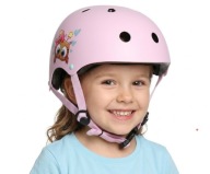 Kask rowerowy dziecięcy na hulajnogę Bergen Nino XS/S różowy regulowany