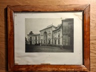 Przedwojenna grafika Pałacyk Myśliwiecki, Warszawa, Łazienki Królewskie