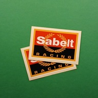 2x Naklejka z logo SABELT 10cm Naklejki Rajdowe Wyścigowe Off Road Rajdy