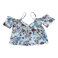 Bluzka top damska kolorowa kwiaty ramiączka S Pull&Bear