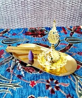 Podstawka na kadzidełka z tacką ORIENT