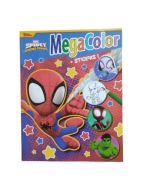MARVEL SPIDEY MEGACOLOR + NAKLEJKI KOLOROWANKA DLA DZIECI SPIDER_MAN