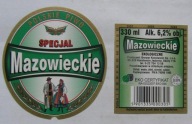 ETYKIETA PIWO POLSKIE SPECJAL MAZOWIECKIE BROWAR KONSTANCIN + KONTRA