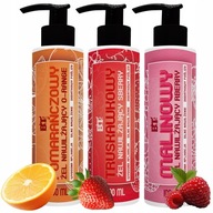 3X SMAKOWY ŻEL DO SEKSU NAWILŻAJĄCY BEZPIECZNY MALINA POMARAŃCZA TRUSKAWKA