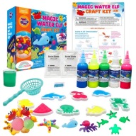 DUŻY ZESTAW KREATYWNY DLA DZIEWCZYNKI 5 LATKI AQUA GELZ MAGICZNE SYRENY DIY