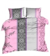 pościel z kory 180x200 + 2x70x80 +2x40x40 zamek K 102 samotna róż