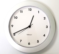 Fielmann Zegar ścienny Mebus srebrny 25cm