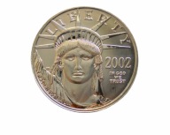 2002 USA 50 Dolarów PLATYNA próba 999,50 waga 1/2 uncji oryginał