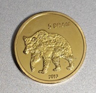 Górski Karabach 5 dram, 2013r. Niedźwiedź BCM