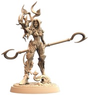 Verdant Warden Warrior Dryad Driada Pinup F RPG Druk 3D NSFW