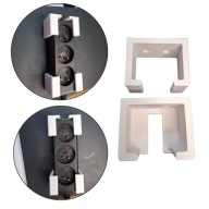 UCHWYT na PRZEDŁUŻACZ Wieszak LISTWY ZASILAJĄCEJ Organizer pod Biurko