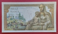 FRANCJA 1000 FRANKÓW 1943 !!! Duży, ładny banknot !!!