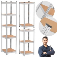 REGAŁ METALOWY MAGAZYNOWY GARAŻOWY 180X40X40 SŁUPEK