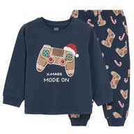 Cool Piżama świąteczna chłopięca, granat, ŚWIĘTA, 110 cm