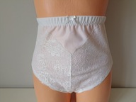 Śliczne majteczki modelująco wyszczuplające białe UK 20 EUR 46-48