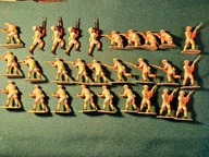 AIRFIX 1.32 British 8 th Army Żołnierzyki plastikowe, 28 szt kompl zestaw