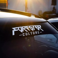 Naklejka Forester Culture Subaru czarne litery