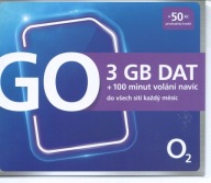 O2 Czeska Karta SIM BEZ REJESTRACJI 50Kč 3GB UE