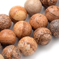 H6- JASPIS KRAJOBRAZOWY - kula - 12mm - 10 sztuk