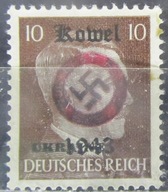 Niemcy stary znaczek z nadrukiem Kowel (9/44