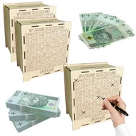 SKARBONKA WYKREŚLANA PERSONALIZOWANA PREZENT WALENTYNKI URODZINY WYZWANIE