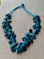solar turkusowy kaskadowy naszyjnik