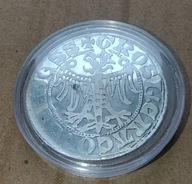 Moneta Grosz Krakowski Piastowski Kazimierz Wielki Korona Piastów